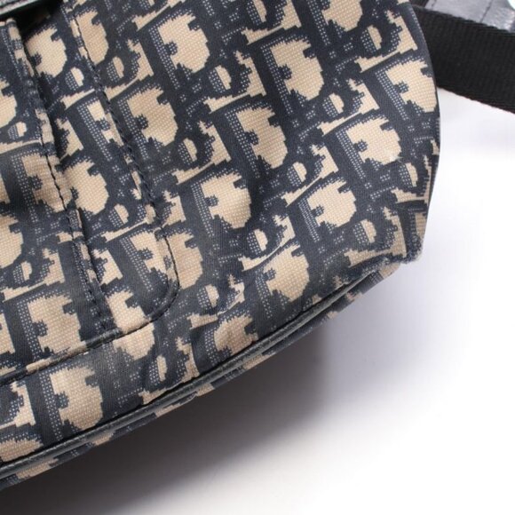Christian Dior Backpack Backpack Oblique Beige Navy Nylon Leather Oblique main image 12